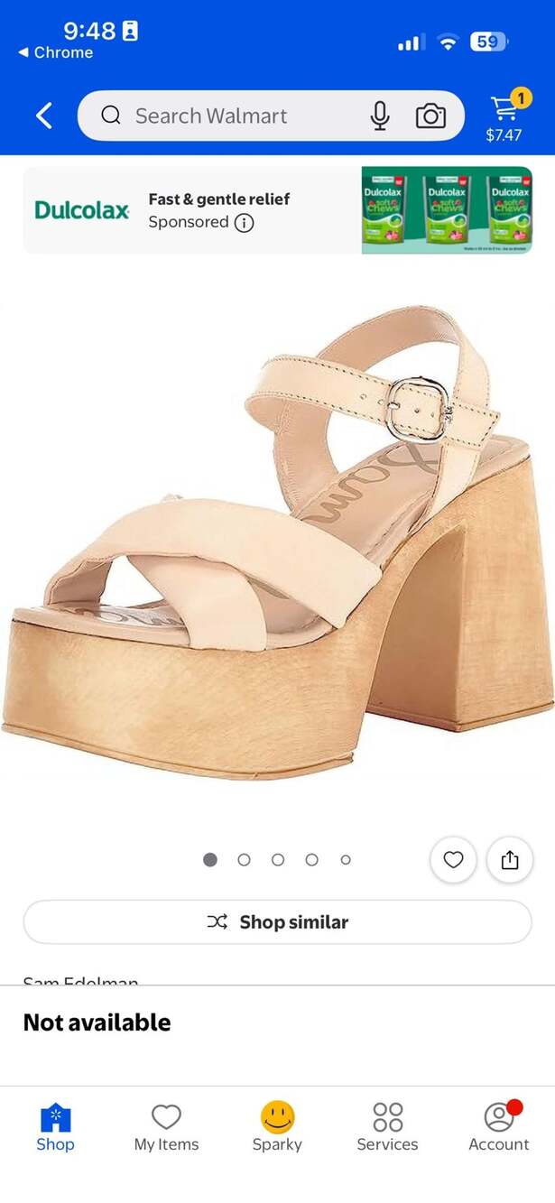Sam Edelman Suzannah Ivory Ankle Strap Open Toe Block Heel Platform Sandals
